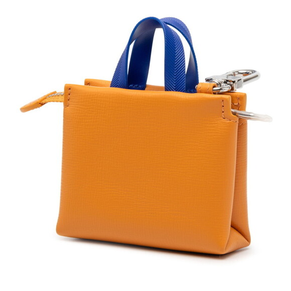 LOUIS VUITTON Orange Leather Bag Charm - Picture 2 of 7